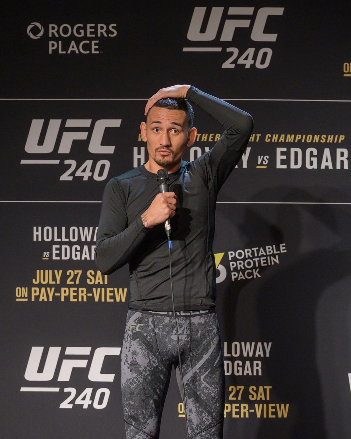 UFC 240 open workout Max Holloway press photo 2019 UFC 240 open workout Max Holloway press photo 2019