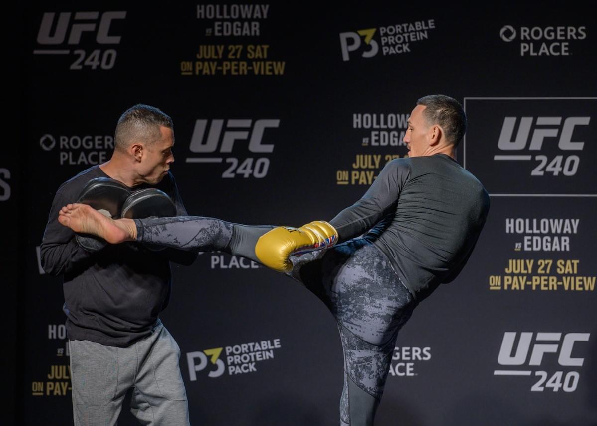 UFC 240 open workout Max Holloway press photo 2019 UFC 240 open workout Max Holloway press photo 2019