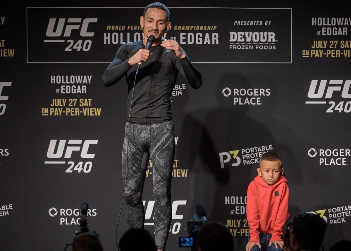 UFC 240 open workout Max Holloway press photo 2019 UFC 240 open workout Max Holloway press photo 2019