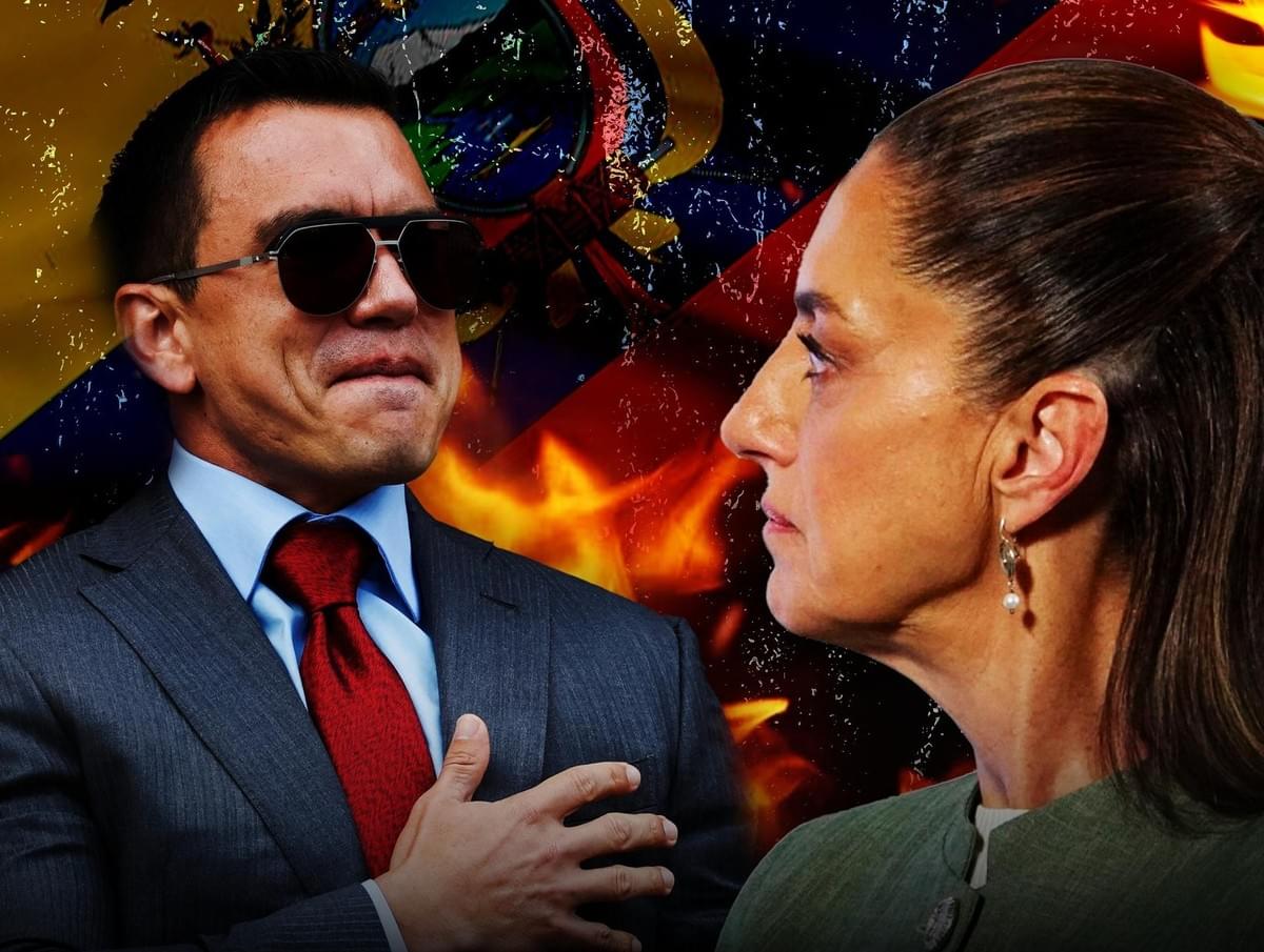 厄瓜多尔总统丹尼尔(左)、墨西哥总统克劳迪娅(右)。 厄瓜多尔总统丹尼尔(左)、墨西哥总统克劳迪娅(右)。