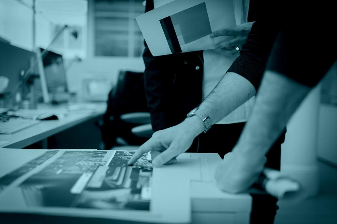 Branded PDF proposal and printed signage materials for interior marketing Branded PDF proposal and printed signage materials for interior marketing