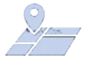 Map and location pin icon Map and location pin icon