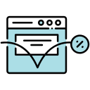 Arrow bouncing off a web page icon symbolizing bounce rate Arrow bouncing off a web page icon symbolizing bounce rate