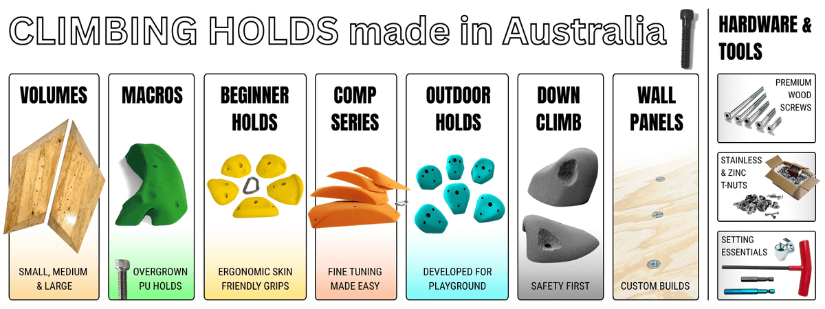 TNUT CATALOGUE NOW FEATURES 500 climbing holds, all designed & made in Australia TNUT CATALOGUE NOW FEATURES 500 climbing holds, all designed & made in Australia
