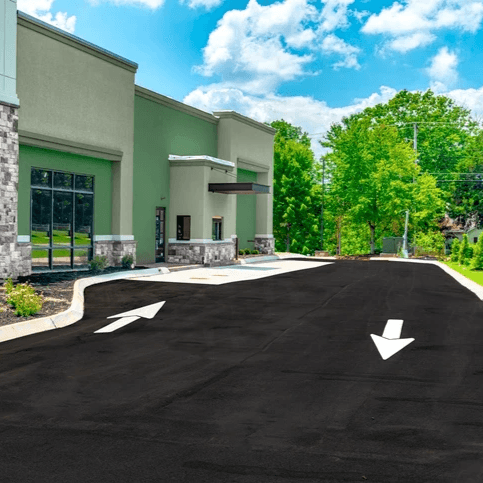 New construction commercial paving job in Prosper Texas New construction commercial paving job in Prosper Texas