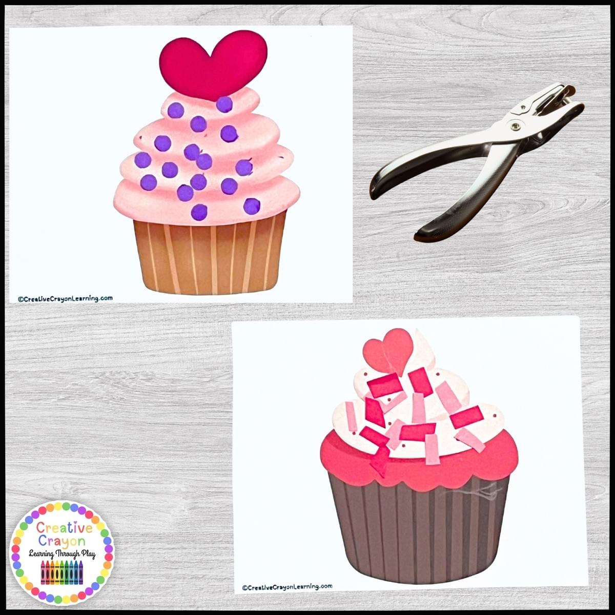 Valentine’s Day fine motor activity for kindergarten using cupcake cut-and-paste craft to build hand strength and visual coordination. Valentine’s Day fine motor activity for kindergarten using cupcake cut-and-paste craft to build hand strength and visual coordination.