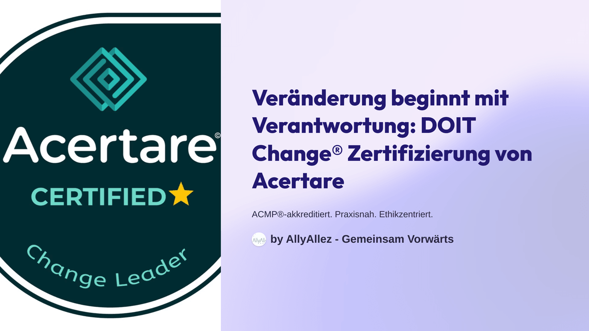 ACERTARE Change Management Zertifizierung ACERTARE Change Management Zertifizierung