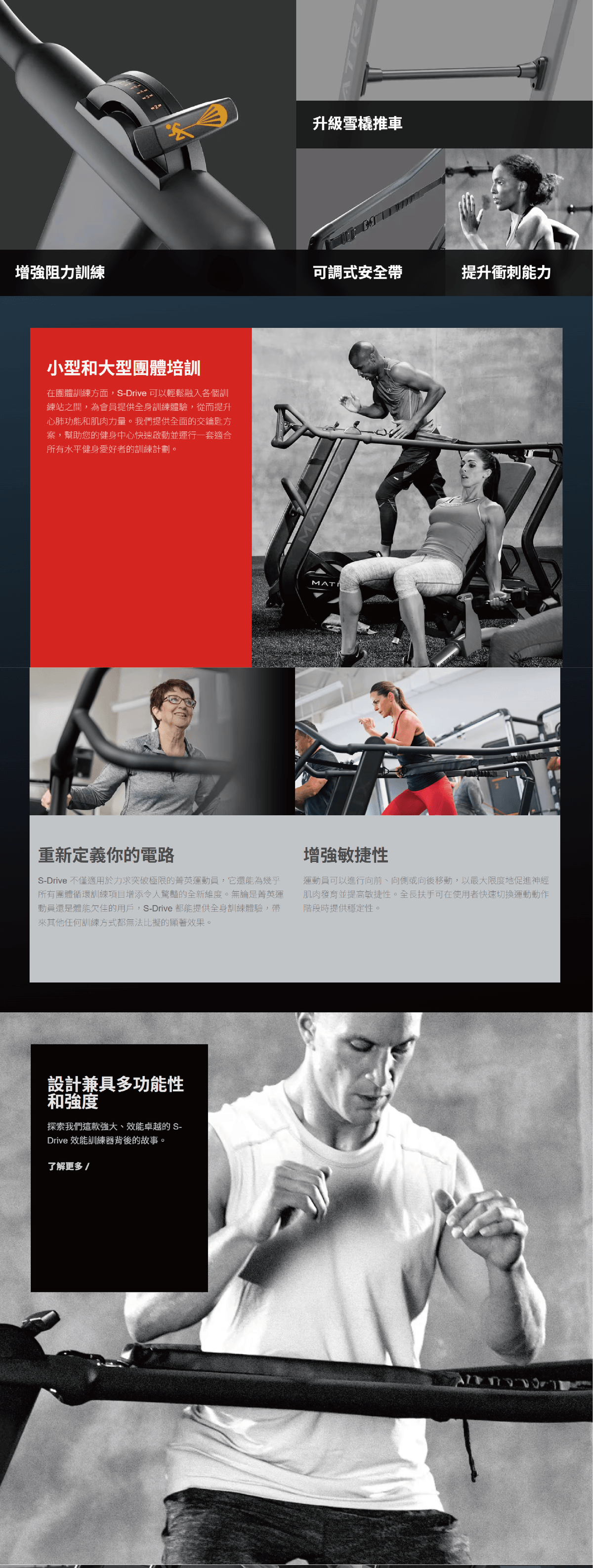 Matrix 專業商用多重訓練跑步機|無動力跑步機 S-Drive