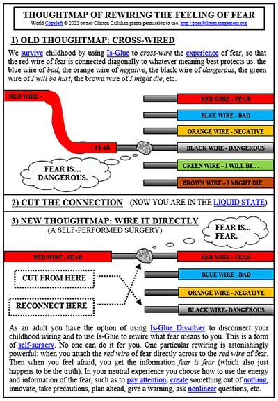 Map of Rewiring Fear - a Self Surgery, StartOver.xyz, powered by Possibility Management Map of Rewiring Fear - a Self Surgery, StartOver.xyz, powered by Possibility Management