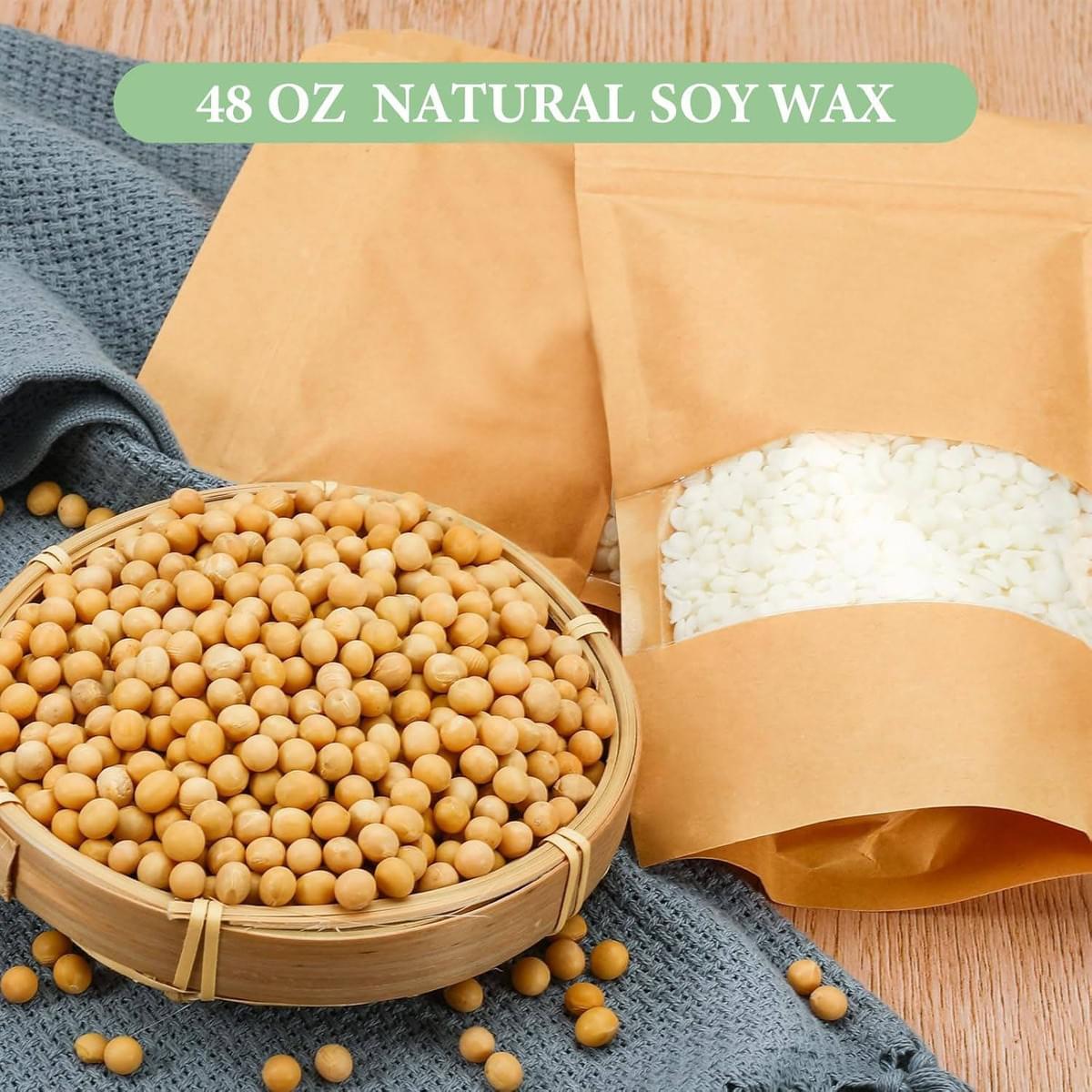 Candle Making Kit, with Wax Melter, Adult Candle Making Kit - DIY Beginner Soy Candle Making Kit -