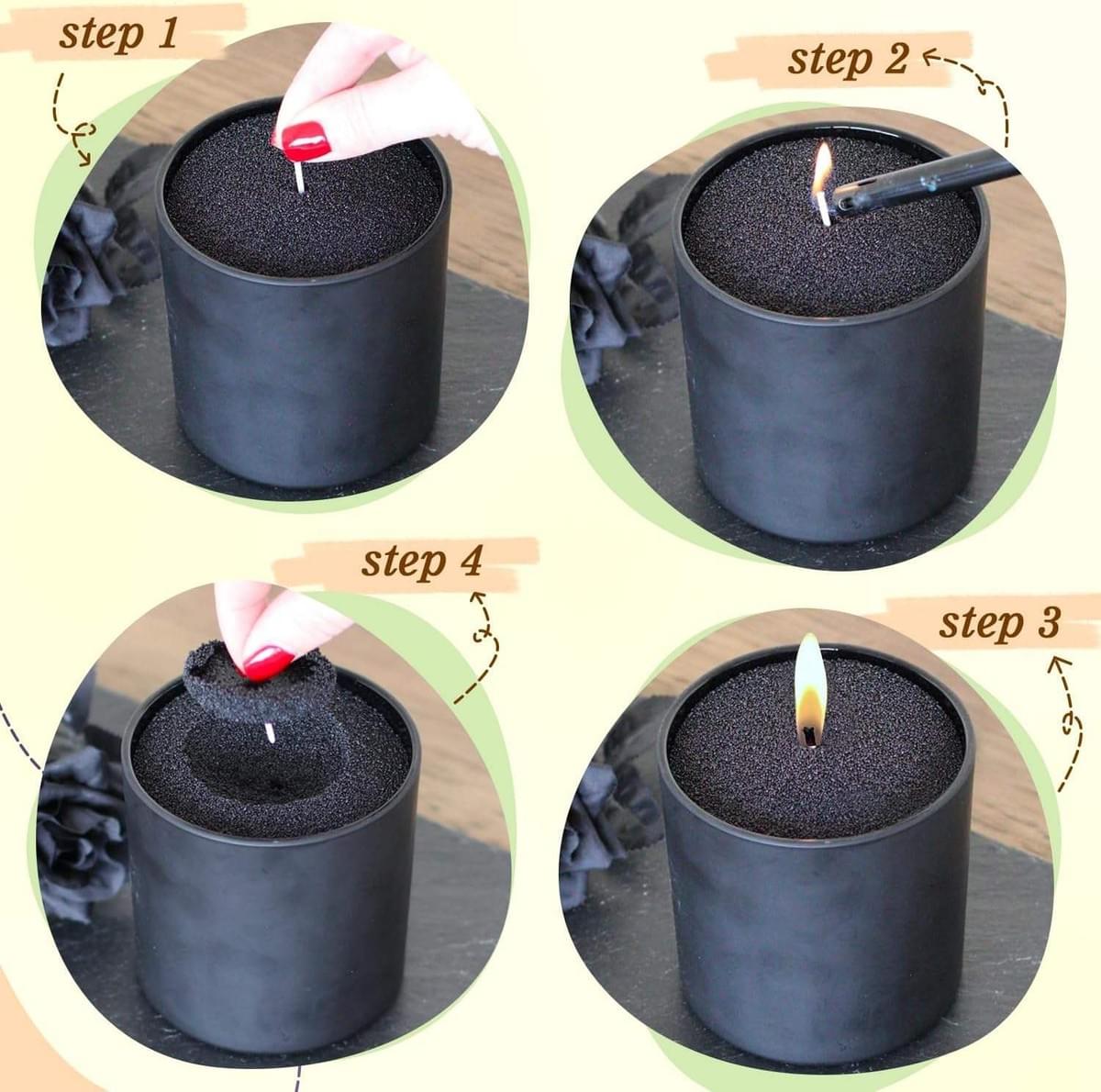 Snow Pearl Candle Set, DIY Candle Sand Set, Refillable for Making Halloween Thanksgiving Christmas