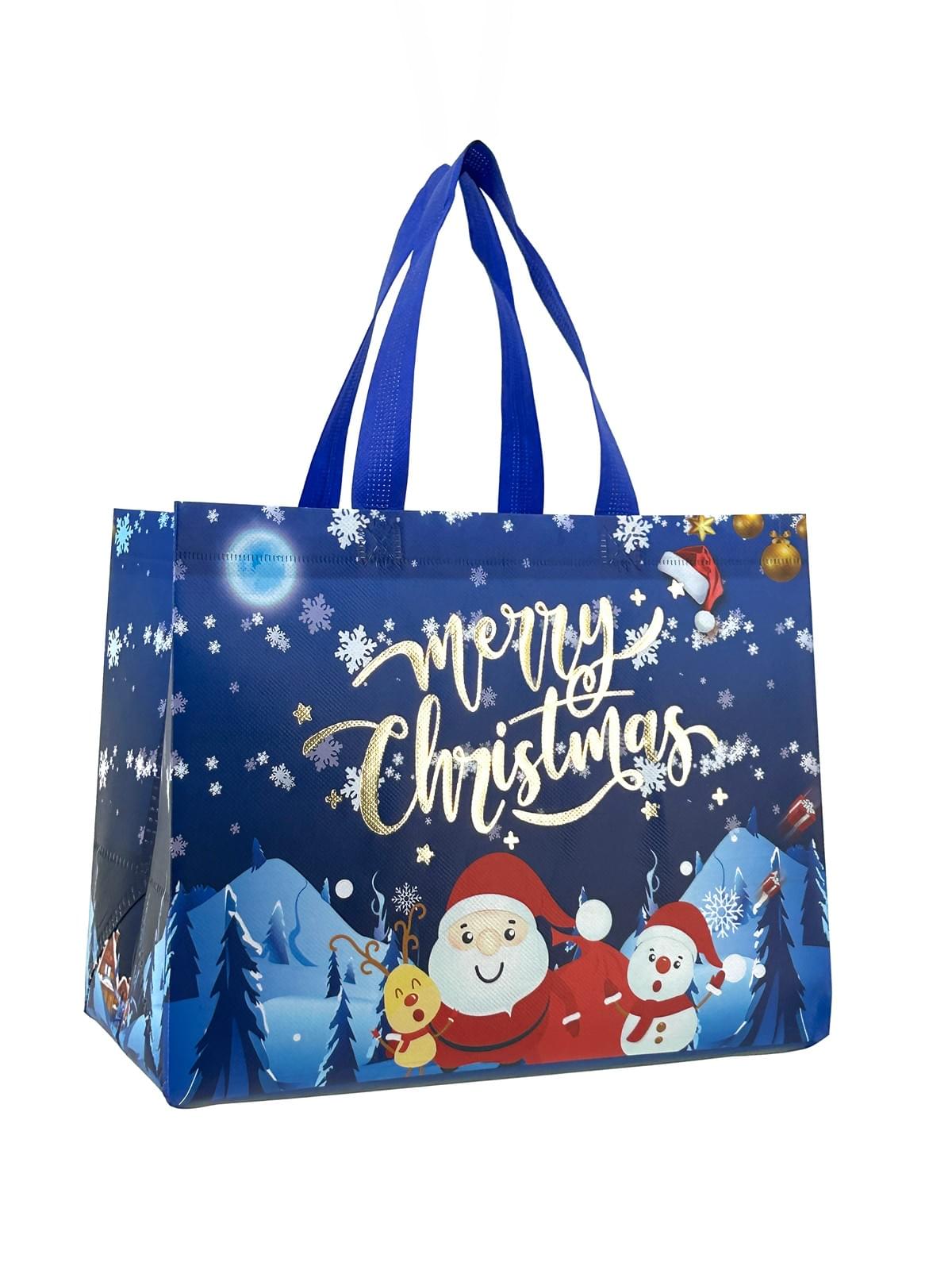 Christmas Eco-Friendly Reusable Ultrasonic Matte Laminated Non-Woven Shopping Tote Bag Christmas Eco-Friendly Reusable Ultrasonic Matte Laminated Non-Woven Shopping Tote Bag