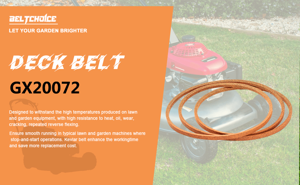 GX20072 Lawn Mower Belt, 1/2