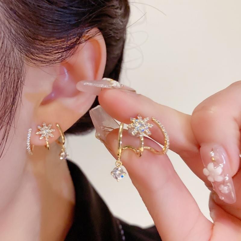Starburst Ear Climber Earrings