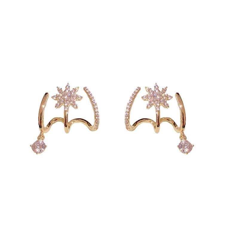Starburst Ear Climber Earrings
