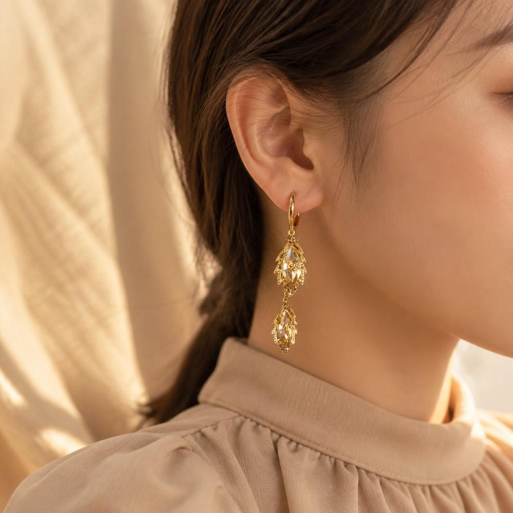 Leaf Crystal Jewelry — Dawn Light Collection