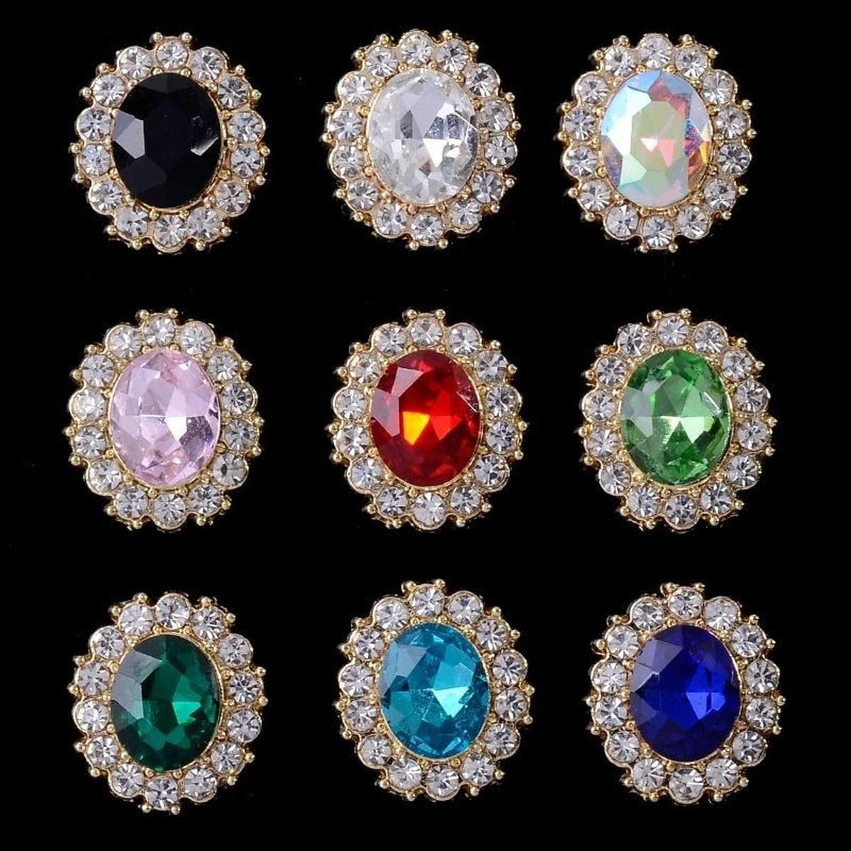 Oval Pavé Clasp — Linen Hour Collection