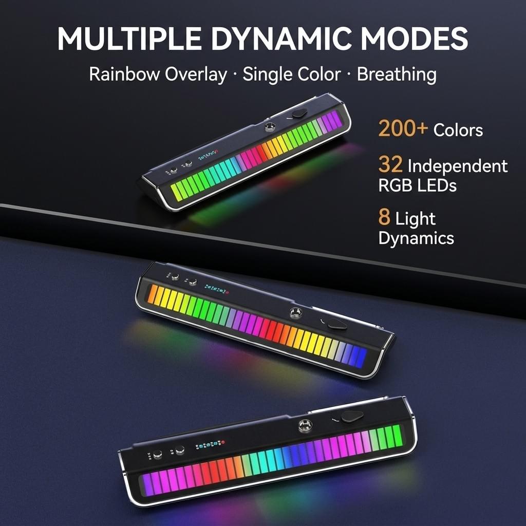 Smart Car Parking Number Plate with Voice-Activated RGB Rhythm Light
