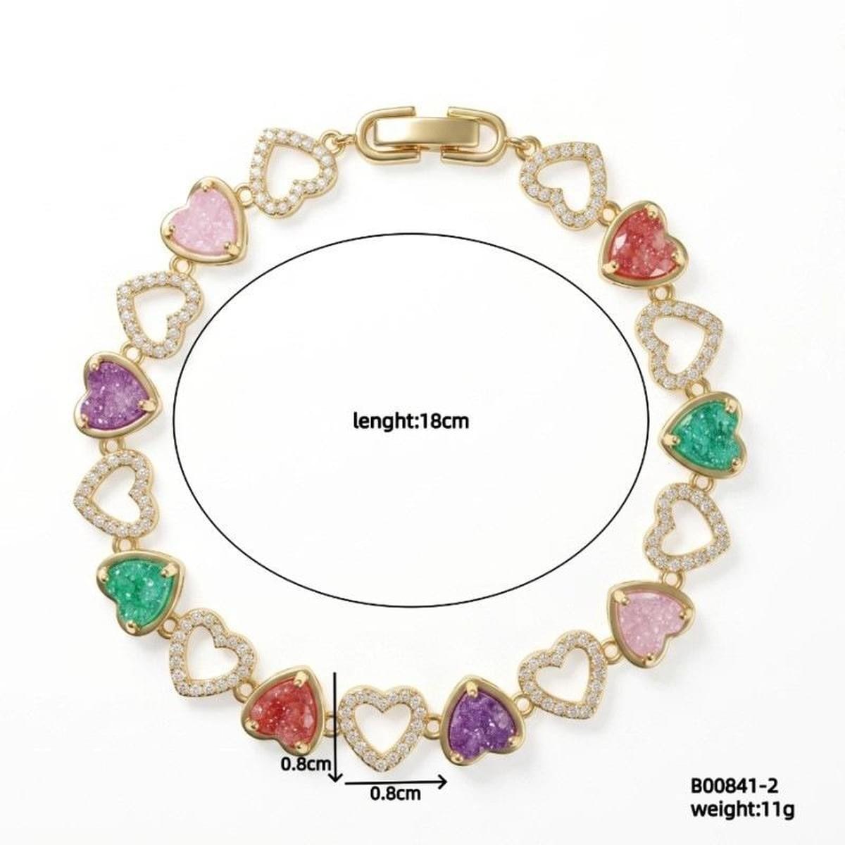 Heart Cabochon Bangle — Dawn Light Collection