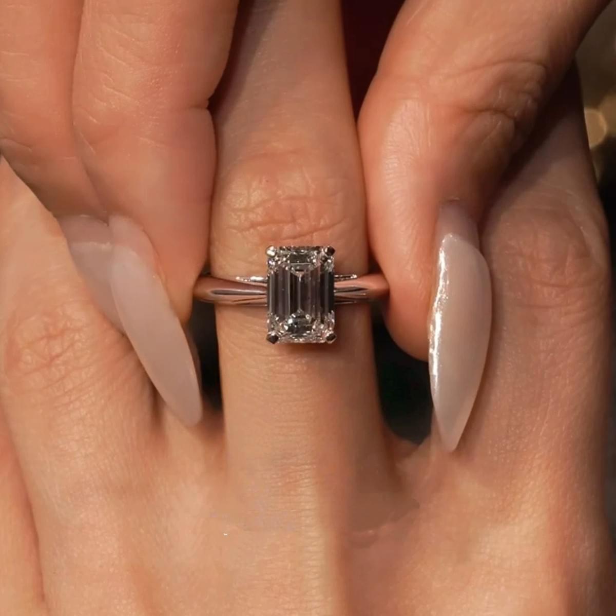 Square Pavé Stacking Ring