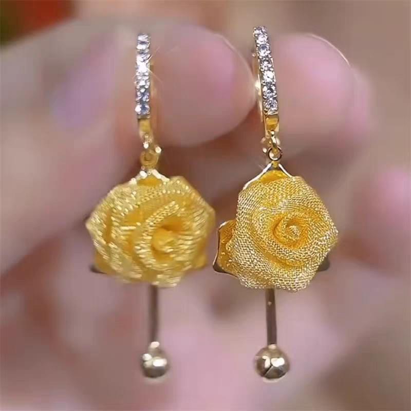 French Rose Stud Earrings