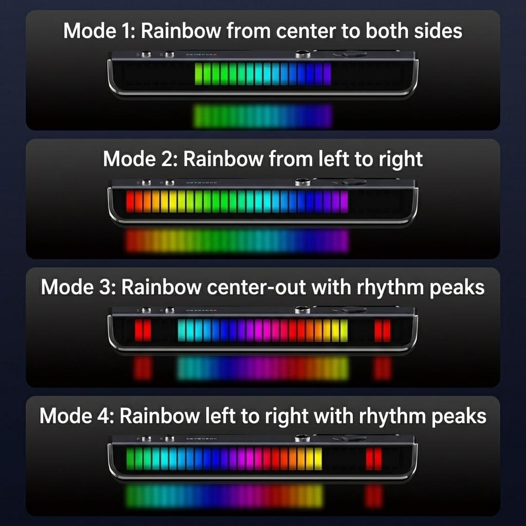 Smart Car Parking Number Plate with Voice-Activated RGB Rhythm Light
