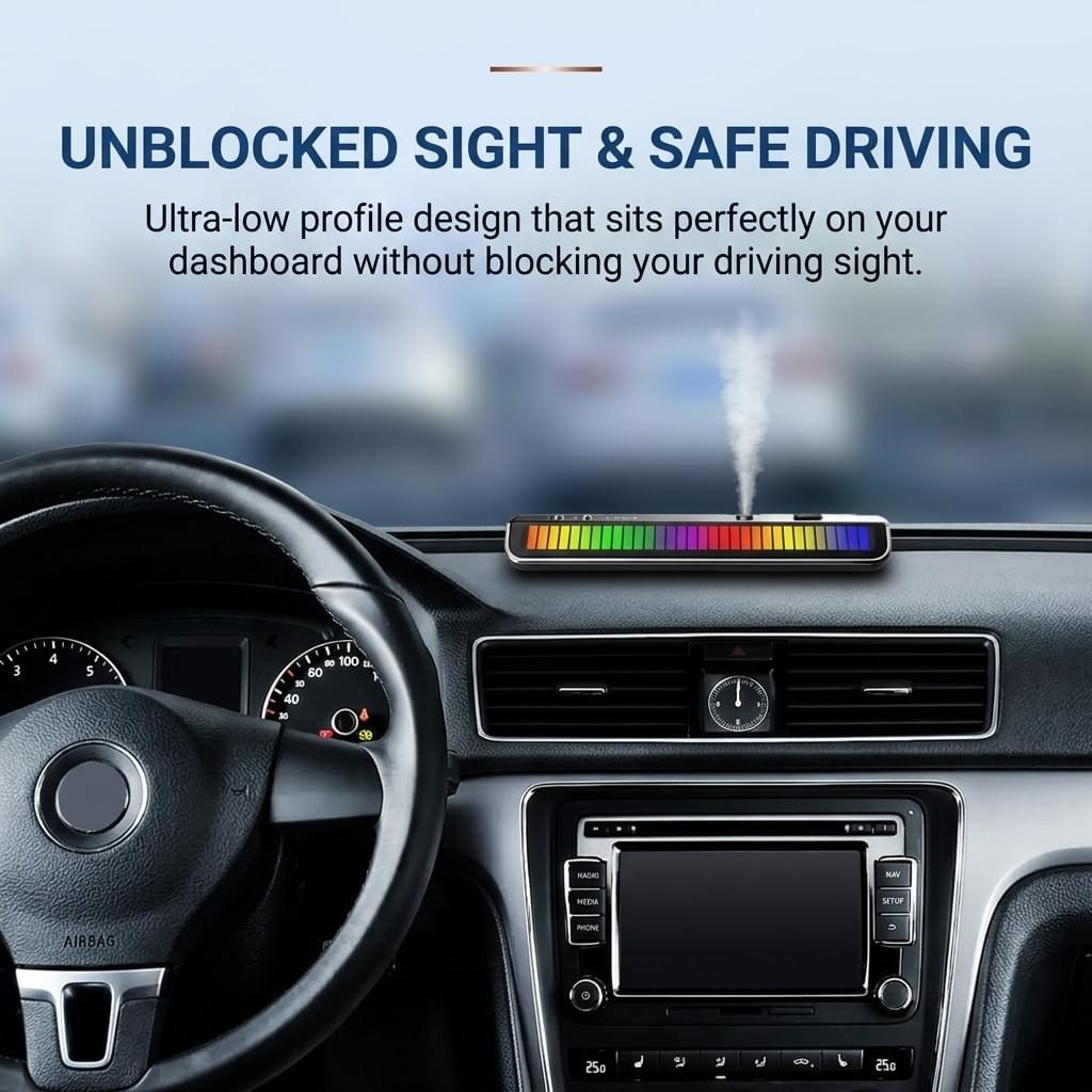 Smart Car Parking Number Plate with Voice-Activated RGB Rhythm Light