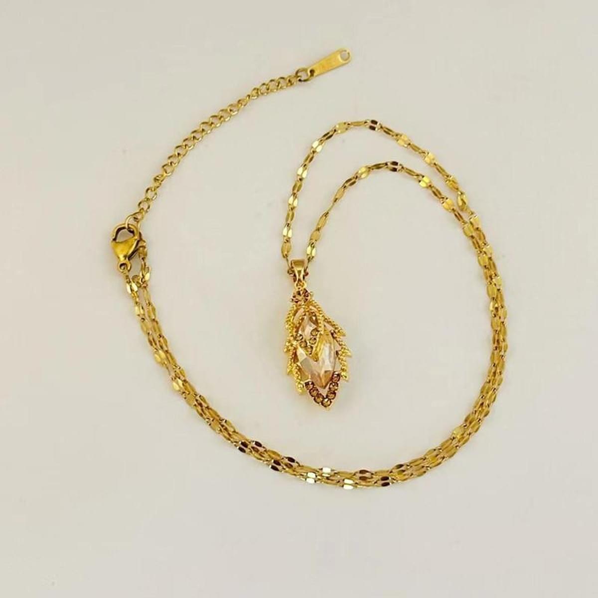 Leaf Crystal Jewelry — Dawn Light Collection
