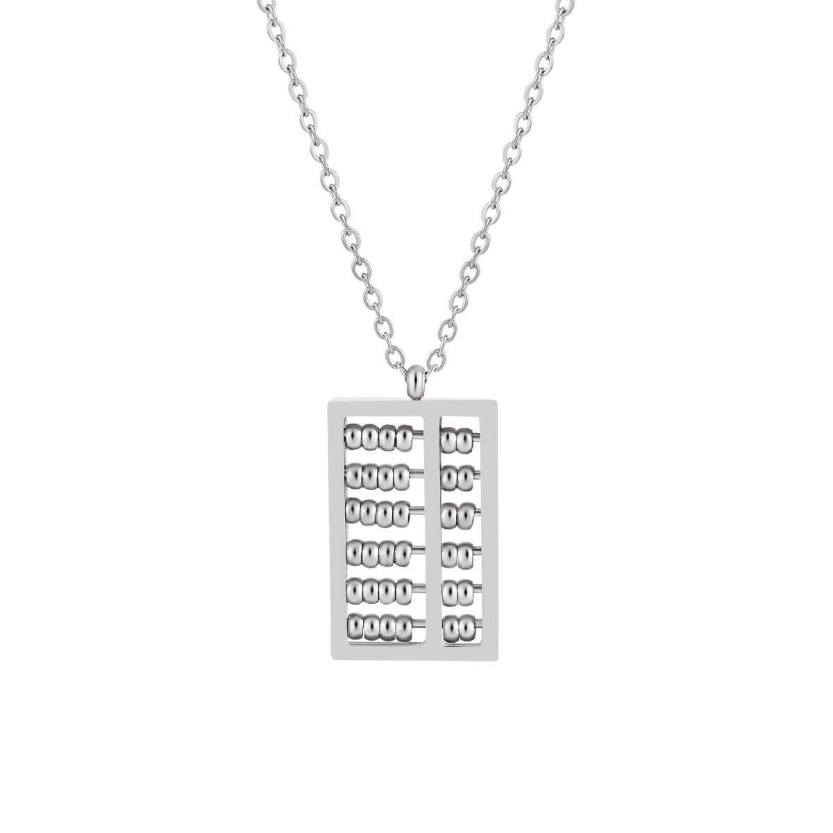 Abacus Pendant Necklace — Linen Hour Collection