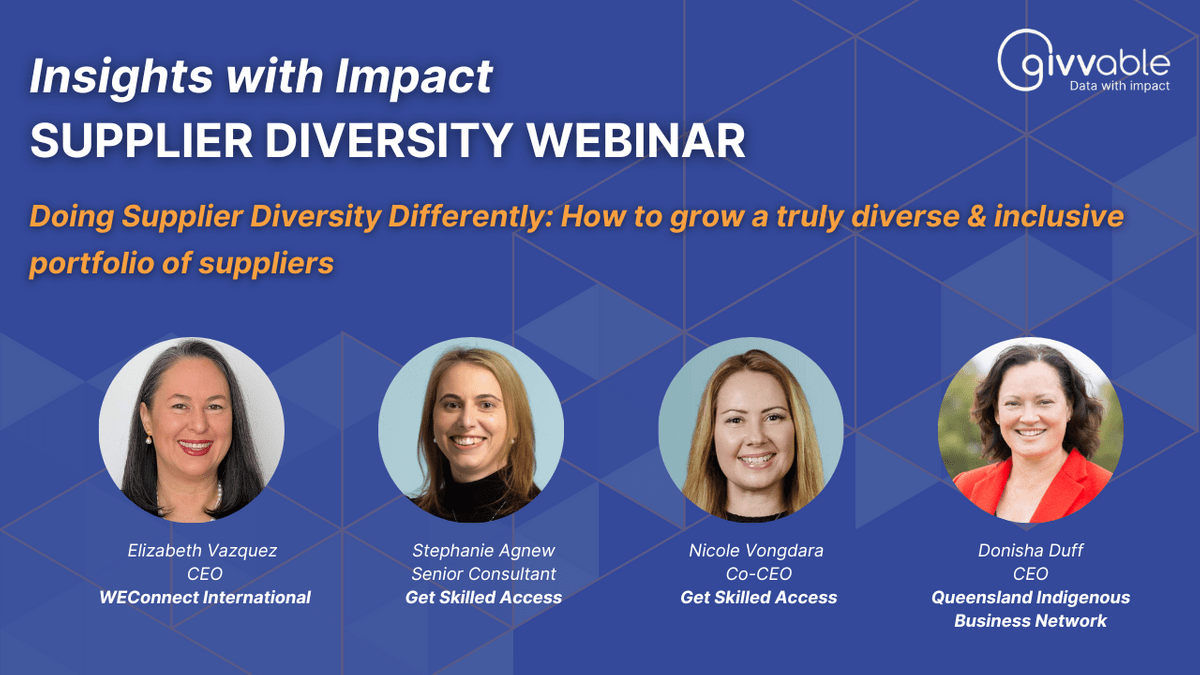 givvable.com | Doing Supplier Diversity Differently webinar givvable.com | Doing Supplier Diversity Differently webinar