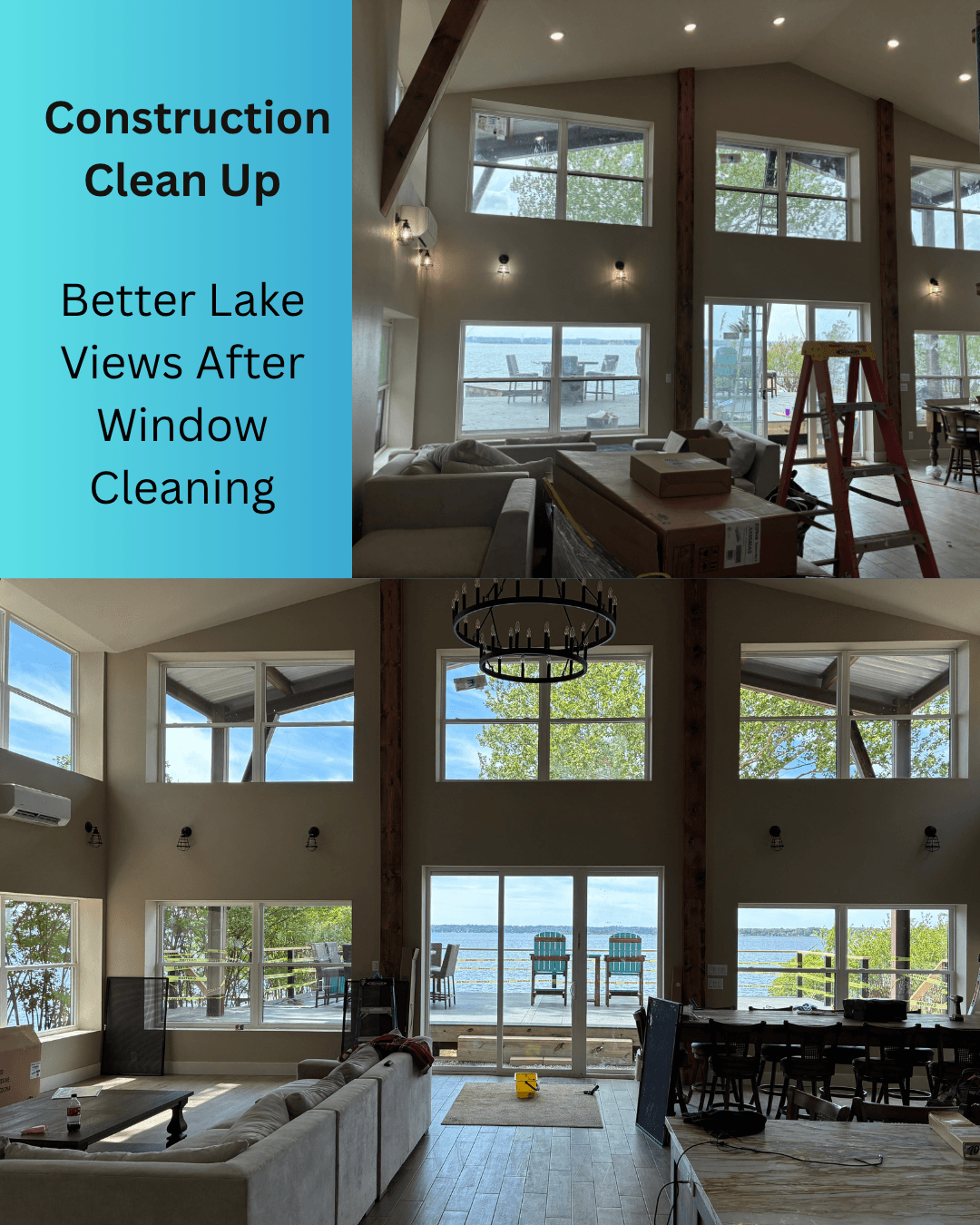 Residential Window Cleaning Before and After Midlothian TX Residential Window Cleaning Before and After Midlothian TX