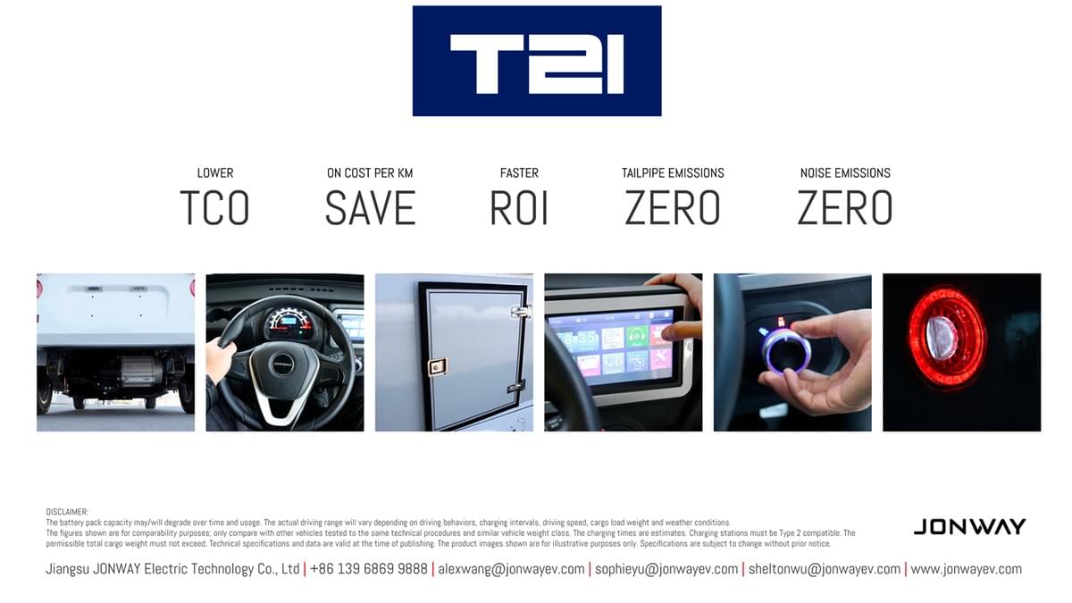 Jonway EV T21 flyer 2025  / Electric mini truck Jonway EV T21 flyer 2025  / Electric mini truck