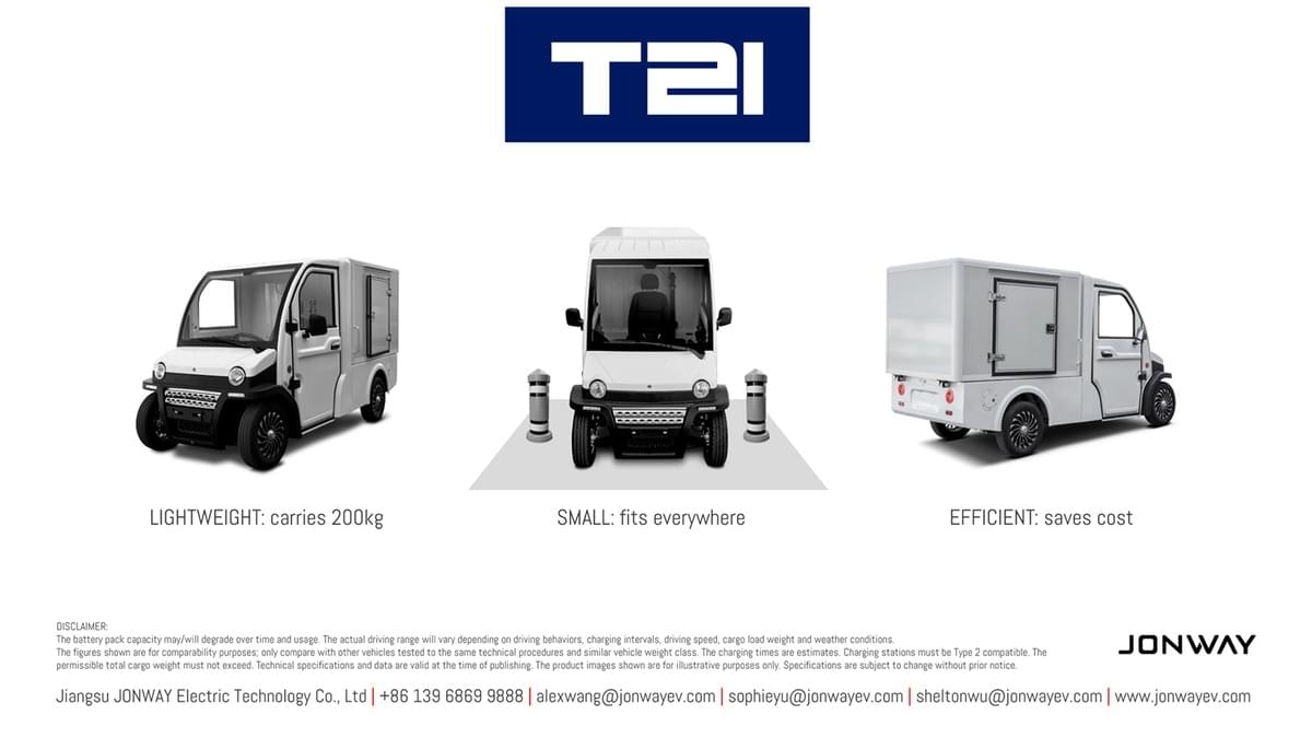 Jonway EV T21 flyer 2025  / Electric mini truck Jonway EV T21 flyer 2025  / Electric mini truck