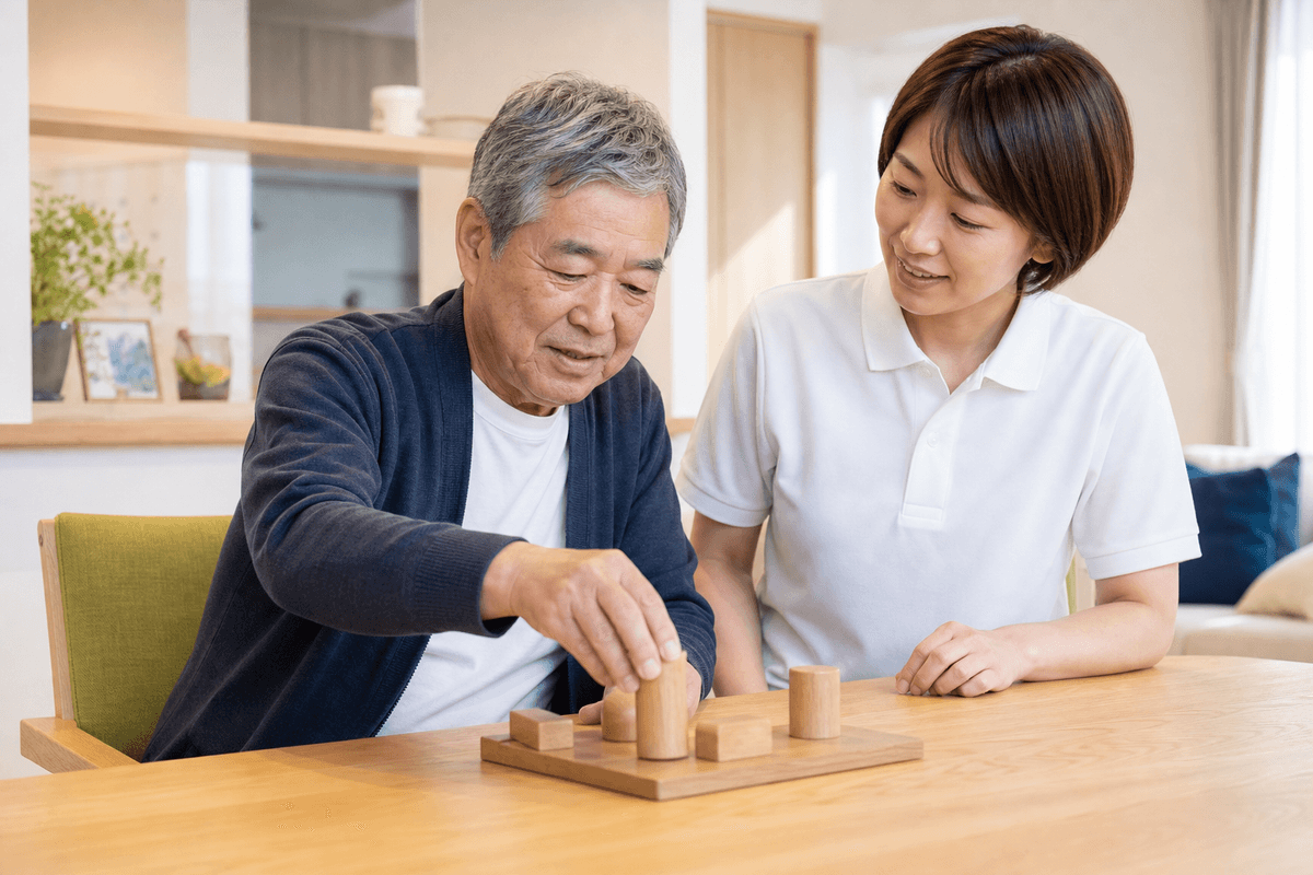 課題指向型訓練を行っている画像 課題指向型訓練を行っている画像