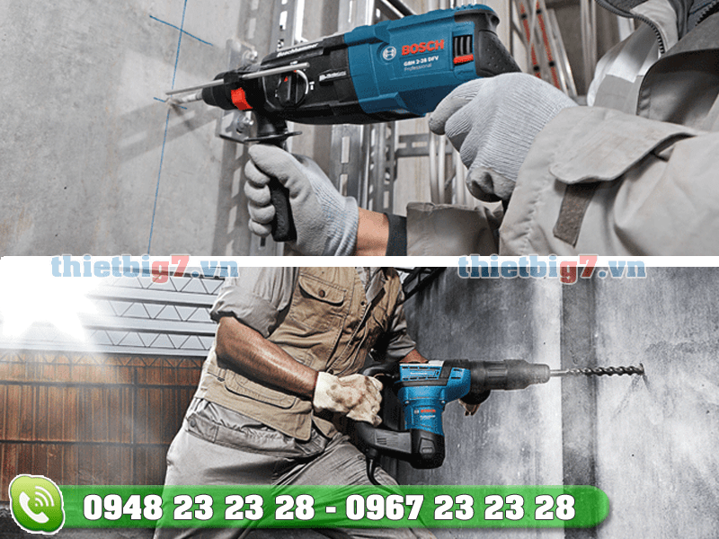 Máy khoan được sử dụng trong thực tế Máy khoan được sử dụng trong thực tế