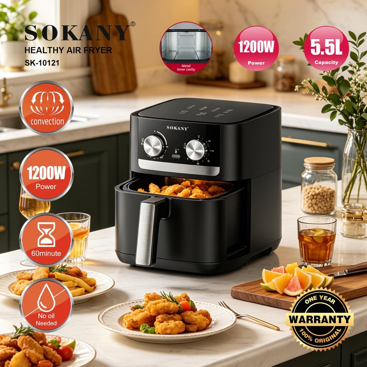 Freidora de Aire 5.5L SK-10121