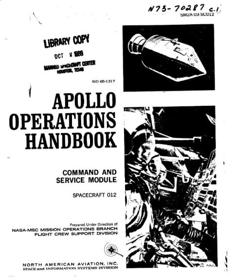 Apollo Operations Handbook CSM Spacecraft 012 Apollo Operations Handbook CSM Spacecraft 012