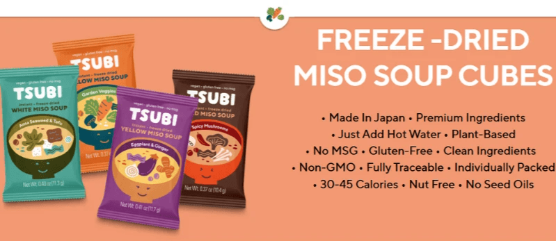Best Instant Vegan Miso Soup - Tsubi Soup Best Instant Vegan Miso Soup - Tsubi Soup