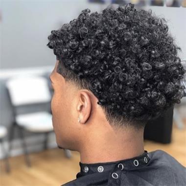 Curly hair unit black Curly hair unit black