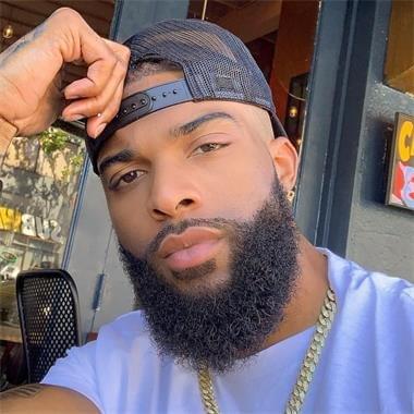 Lace man weave beard unit black Lace man weave beard unit black