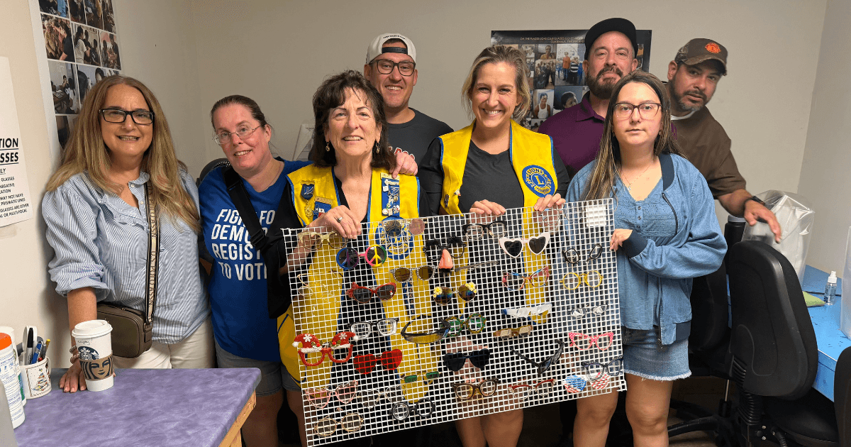 Dallas Founder Lions Club Members at the Lions Eye Glass Recycling Center Dallas Founder Lions Club Members at the Lions Eye Glass Recycling Center