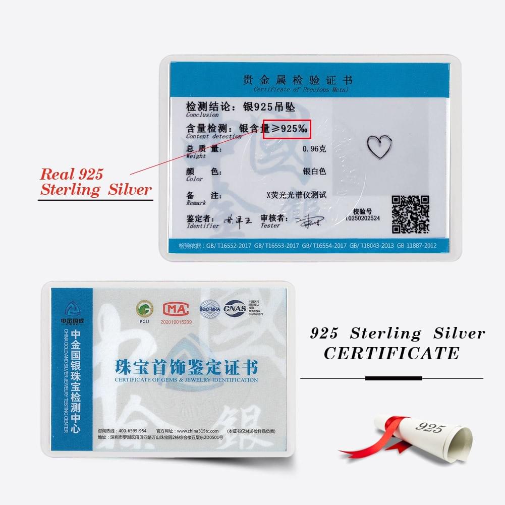 Wholesale Hollow Heart Necklace, 925 Silver Stacking Jewelry, Custom Logo & Plating