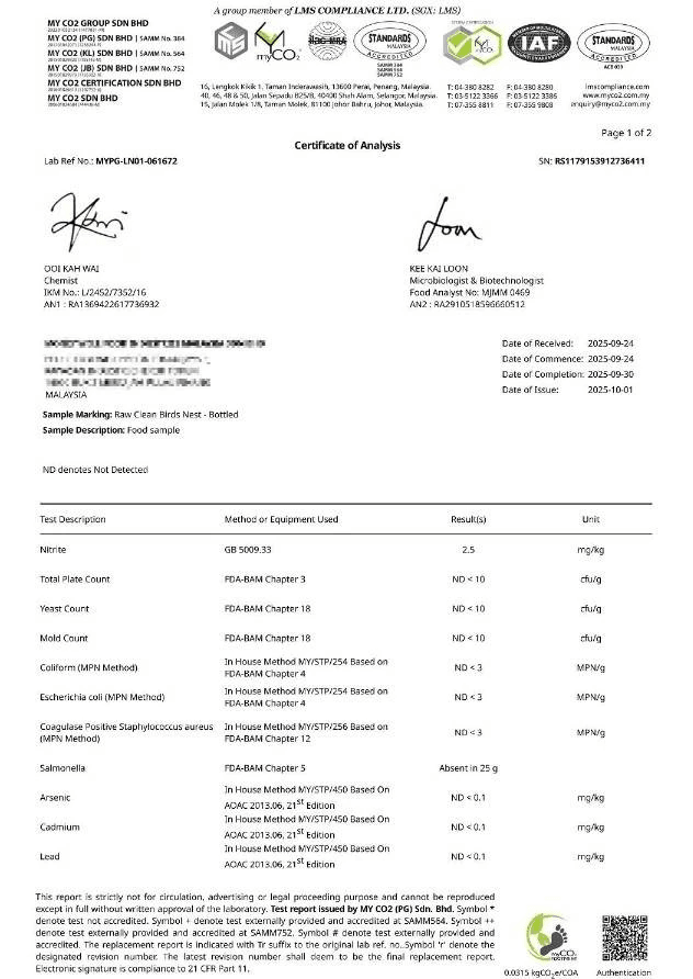 Our bird's nest comes from the natural habitat of Malaysia, using sustainable management methods to ensure the purity and safety of each bird's nest. product feature Our mission I am a Malaysia bird's nest production and sales merchant, and I want to build a bird's nest direct sales website. Please refer to the following key points:
Shadow, highlighting realism).
Dynamic visuals: The homepage can design a micro-animation of a flock of swallows flying into the swallow house, echoing the theme of natural ecology 111.
2. Content structure: Knowledge empowerment and brand story are equally important.
Brand culture page
"Bird's Nest Traceability" section: Analogous to Murong Yan's "creative concept," telling the sustainable management of Malaysian swallow houses (such as non-intrusive collection, ecological conservation), interspersed with rainforest real scene videos 11.
"Craftsman Spirit" documentary: Filming the manual craftsmanship of feather pluckers, similar to Murong Yan's presentation of copper craftsmen 1.
Professional knowledge base
Bird's Nest Encyclopedia: Structured display of the differences between cave nests and house nests, sialic acid testing data, etc., using interactive charts (such as clicking on parts of the nest to show nutritional components), surpassing Murong Yan's static images and texts 2.
Authenticity identification laboratory: Providing microscopic comparison images (bleached vs. natural bird silk), ultraviolet light detection tutorials, establishing an authoritative image.
Product display logic
Classified by scenario: Pregnancy nourishment / post-operative recovery / daily beauty series, each product page embedded with scientific reports on applicable populations (such as clinical absorption rate data).
Traceability system: Each bird's nest comes with a unique QR code, linking to the harvest date, swallow house location, quality inspection certificate (referencing Murong Yan's works with the year of creation) 1.