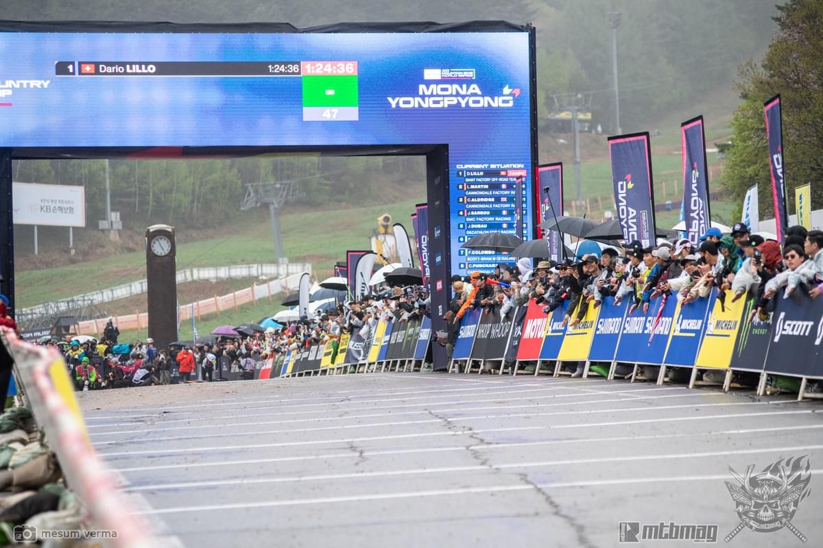 Finish line from the XCO in Mona Yongpyong Finish line from the XCO in Mona Yongpyong