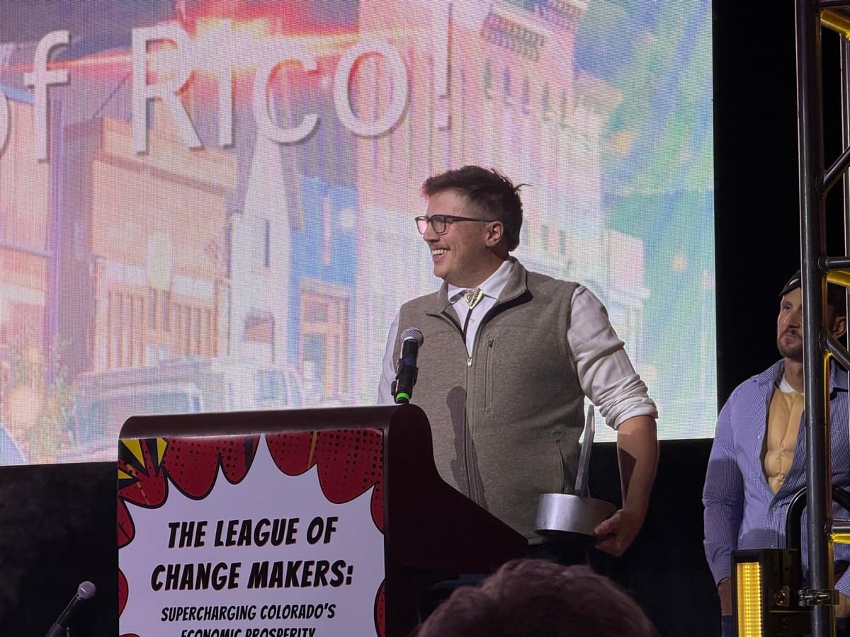 Economic Development Council of Colorado (EDCC) conference - 29 Oct 2025. Town of Rico award - Chauncey McCarthy Economic Development Council of Colorado (EDCC) conference - 29 Oct 2025. Town of Rico award - Chauncey McCarthy
