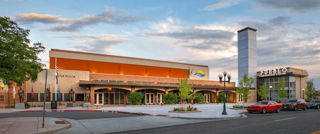 Pueblo Convention Center at Pueblo, Colorado. Pueblo Convention Center at Pueblo, Colorado.