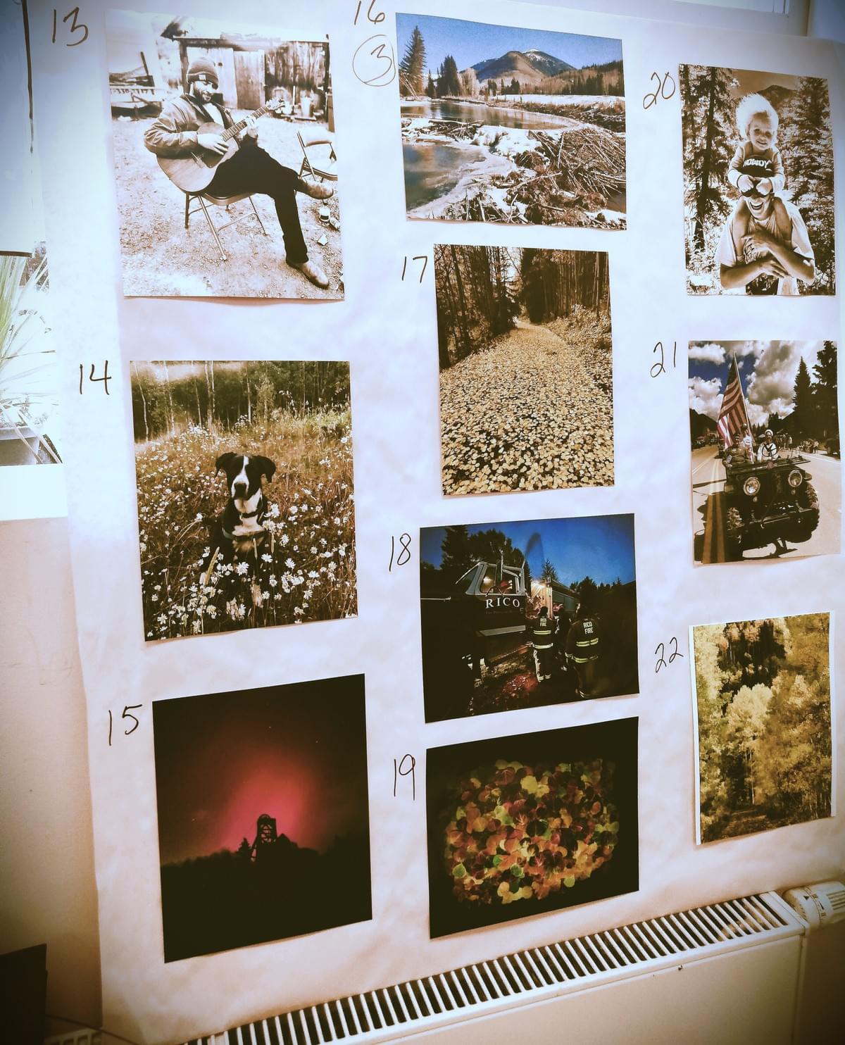 Artists of Rico photo contest entries displayed at October 4, 2025 awards ceremony at Rico CO Artists of Rico photo contest entries displayed at October 4, 2025 awards ceremony at Rico CO