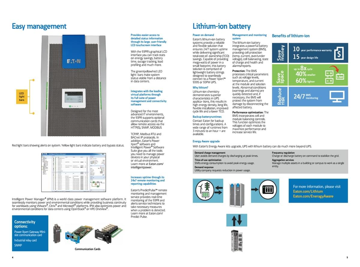 Eaton 93PR UPS Range
