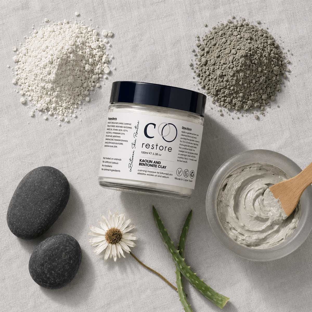 In-Between Products Restore Healing Clay Masque - Deep Cleanse, Purify & Calm