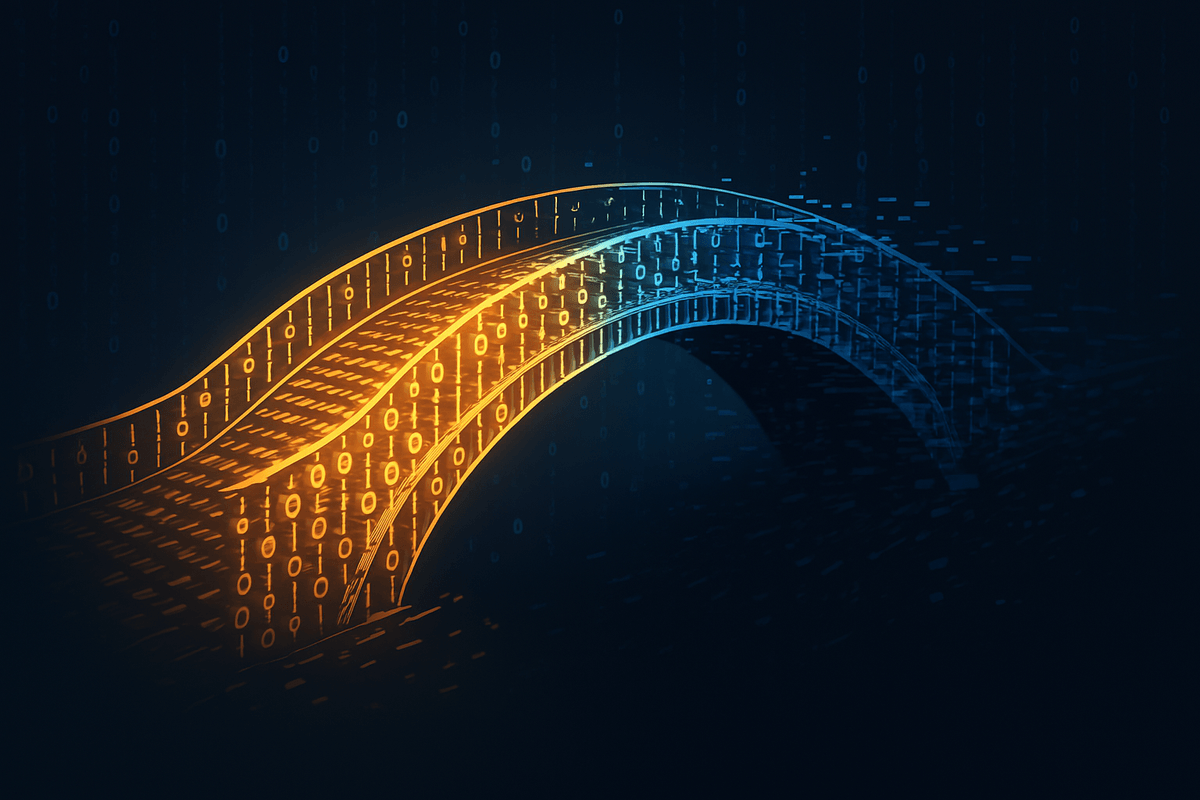 A spectral bridge composed of living code stretches across the voidâits left half glows like remembered truth, its right half splinters in fractured echoes. Each mouse click becomes a heartbeat in a digital liminal space, shaping a crossing between coherence and chaos. A spectral bridge composed of living code stretches across the voidâits left half glows like remembered truth, its right half splinters in fractured echoes. Each mouse click becomes a heartbeat in a digital liminal space, shaping a crossing between coherence and chaos.